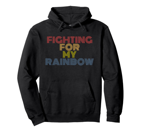 Fighting My Rainbow 70S Hoodie - Custom Art Print Unisex - T-Shirt, Sweatshirt, Hoodie