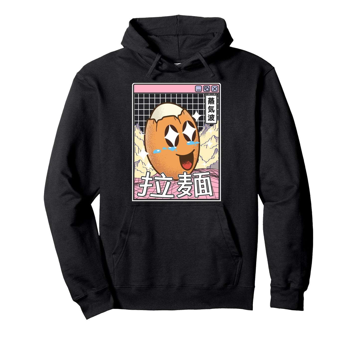 Happy Egg Digital Japan Pastel 80S Otaku Hoodie - Novelty Apparel Unisex - T-Shirt, Sweatshirt, Hoodie