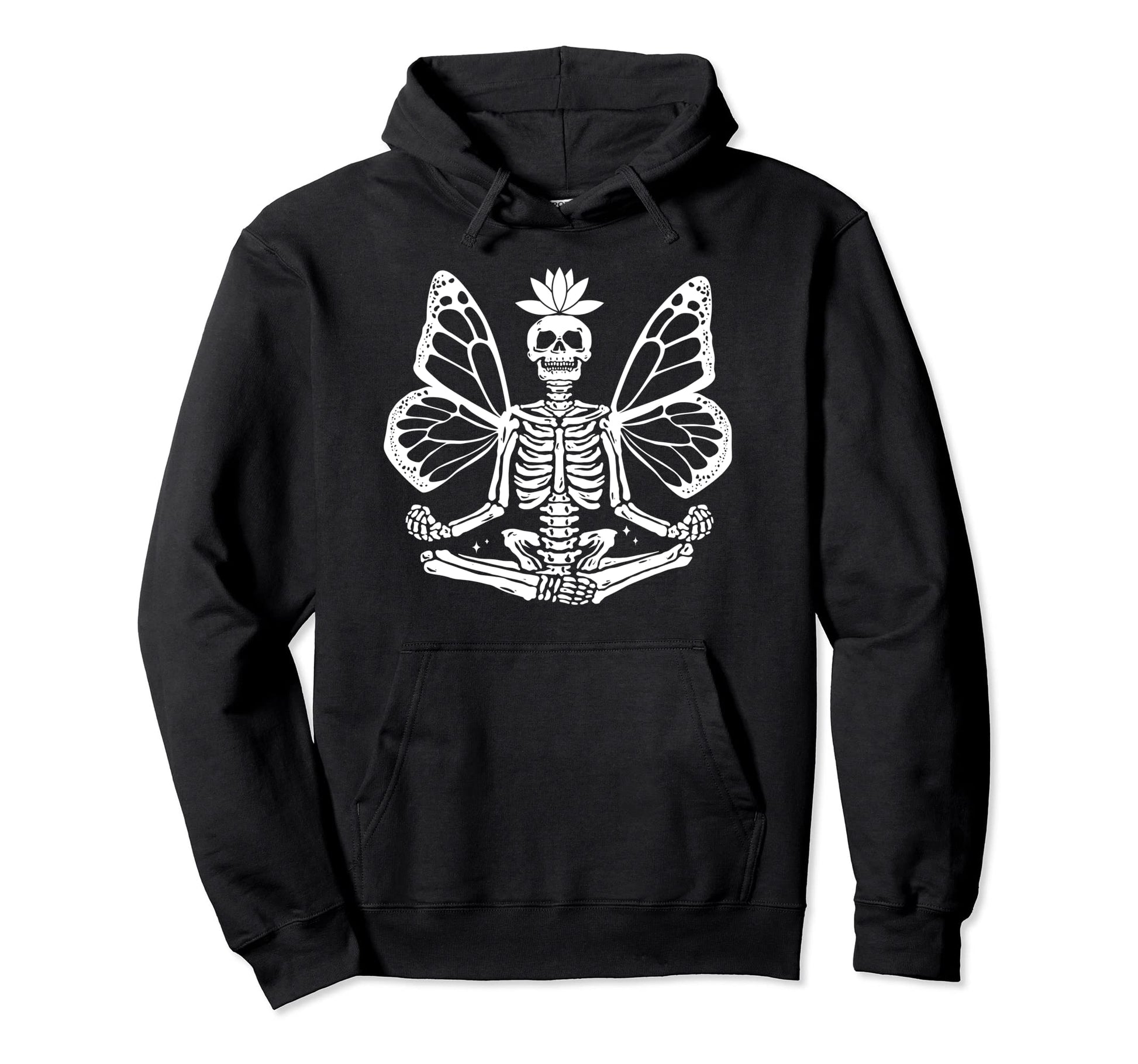 Skeleton Fairy Grunge Fairycore Hoodie - Novelty Apparel Men Women - T-Shirt, Sweatshirt, Hoodie