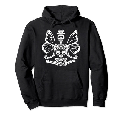 Skeleton Fairy Grunge Fairycore Hoodie - Novelty Apparel Men Women - T-Shirt, Sweatshirt, Hoodie