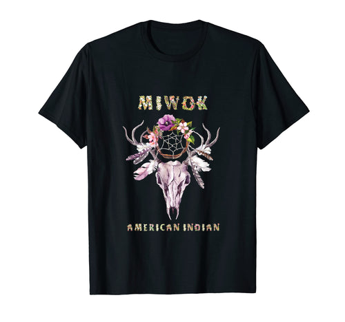 Miwok American Indian Tribe Boho Floral T-Shirt - Unique Graphic Unisex - T-Shirt, Sweatshirt, Hoodie