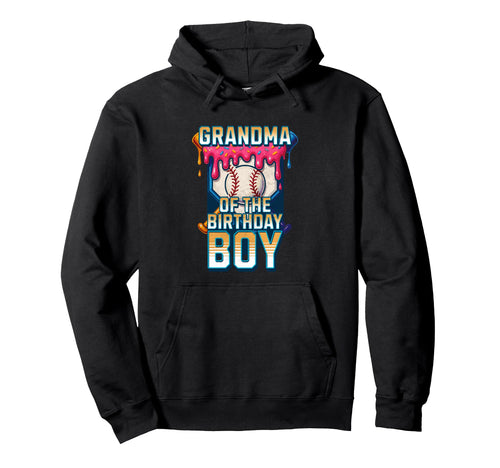 Grandma Birthday Baseball Ice Cream Hoodie - Custom Art Print Men Women - T-Shirt, Sweatshirt, Hoodie