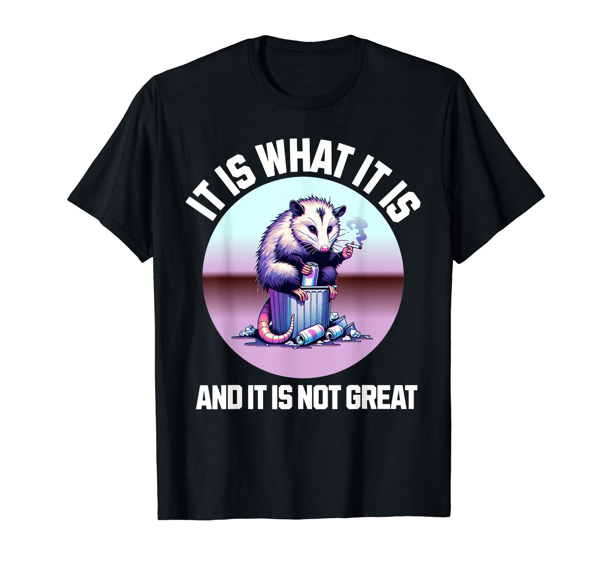 Funny Possum Meme Pastel Vaporwave T-Shirt - Custom Art Print for Adults - T-Shirt, Sweatshirt, Hoodie