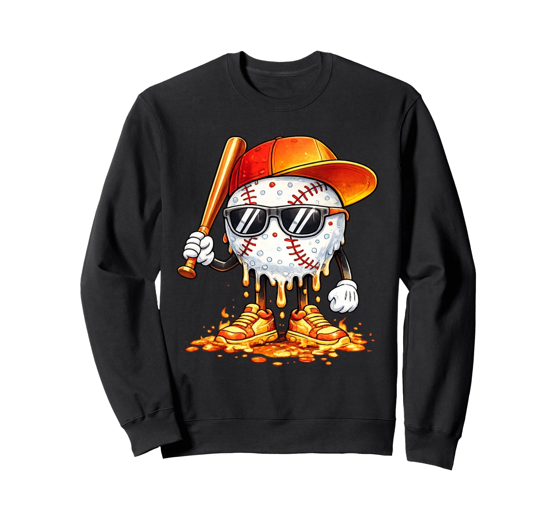 Baseball Drip Team And Ice Cream Sweatshirt - Unique Graphic for Adults - T-Shirt, Sweatshirt, Hoodie