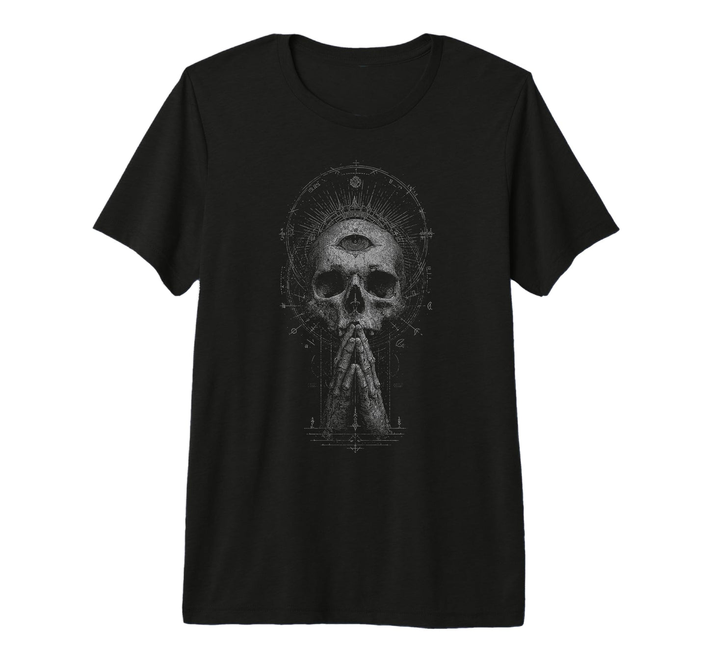 Gothic Punk Dark Y2K Streetwear Tri Blend T-Shirt - Trendy Graphic Unisex - T-Shirt, Sweatshirt, Hoodie