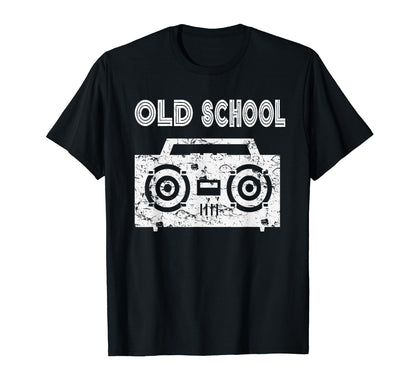 Old School Boombox Distressed 80S 90S T-Shirt - Trendy Graphic Men Women - T-Shirt, Sweatshirt, Hoodie