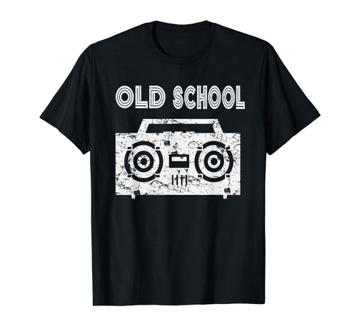 Old School Boombox Distressed 80S 90S T-Shirt - Trendy Graphic Men Women - T-Shirt, Sweatshirt, Hoodie