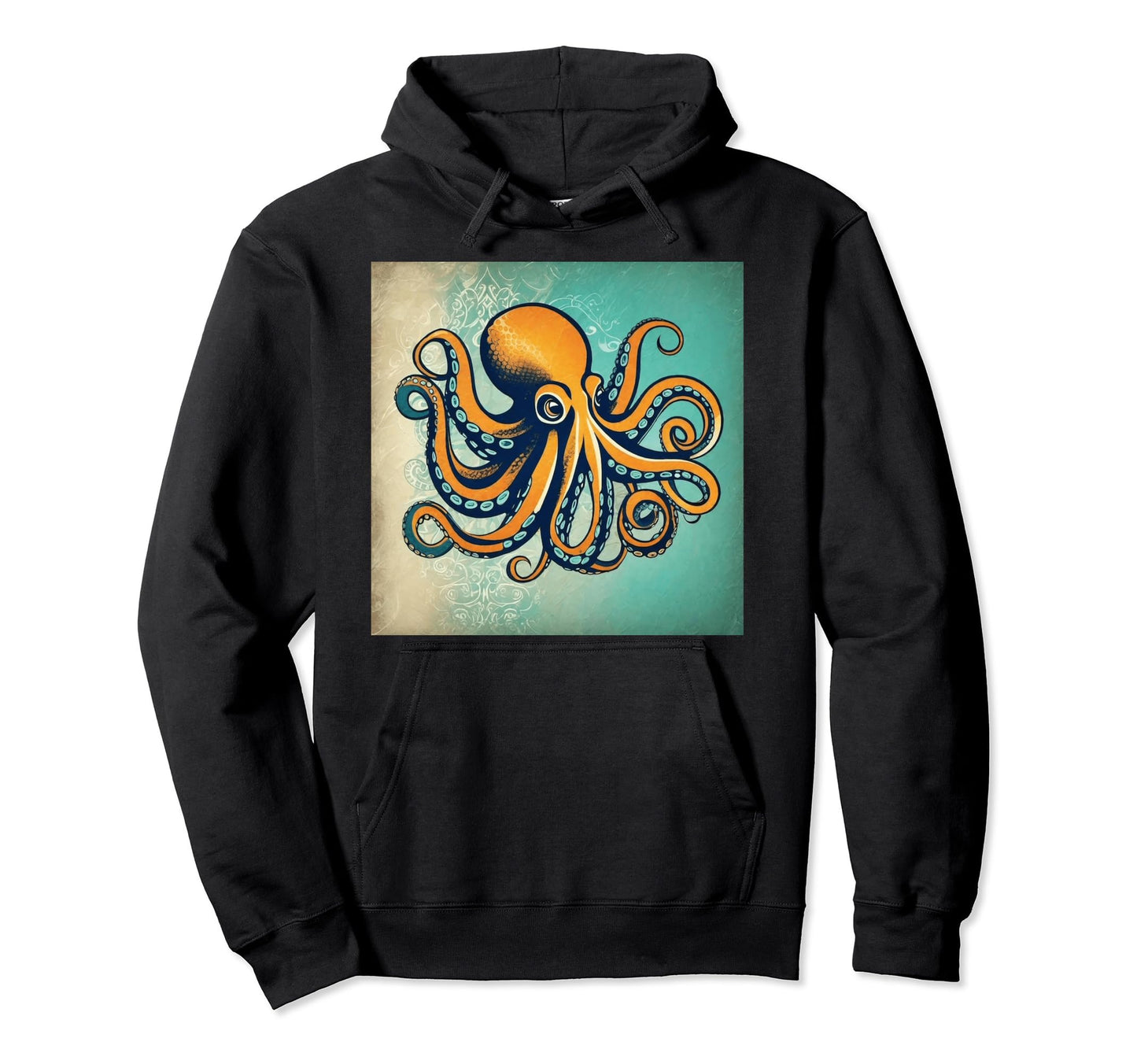 Surreal Octopus Kraken Boho And Hippie Hoodie - Novelty Apparel Men Women - T-Shirt, Sweatshirt, Hoodie