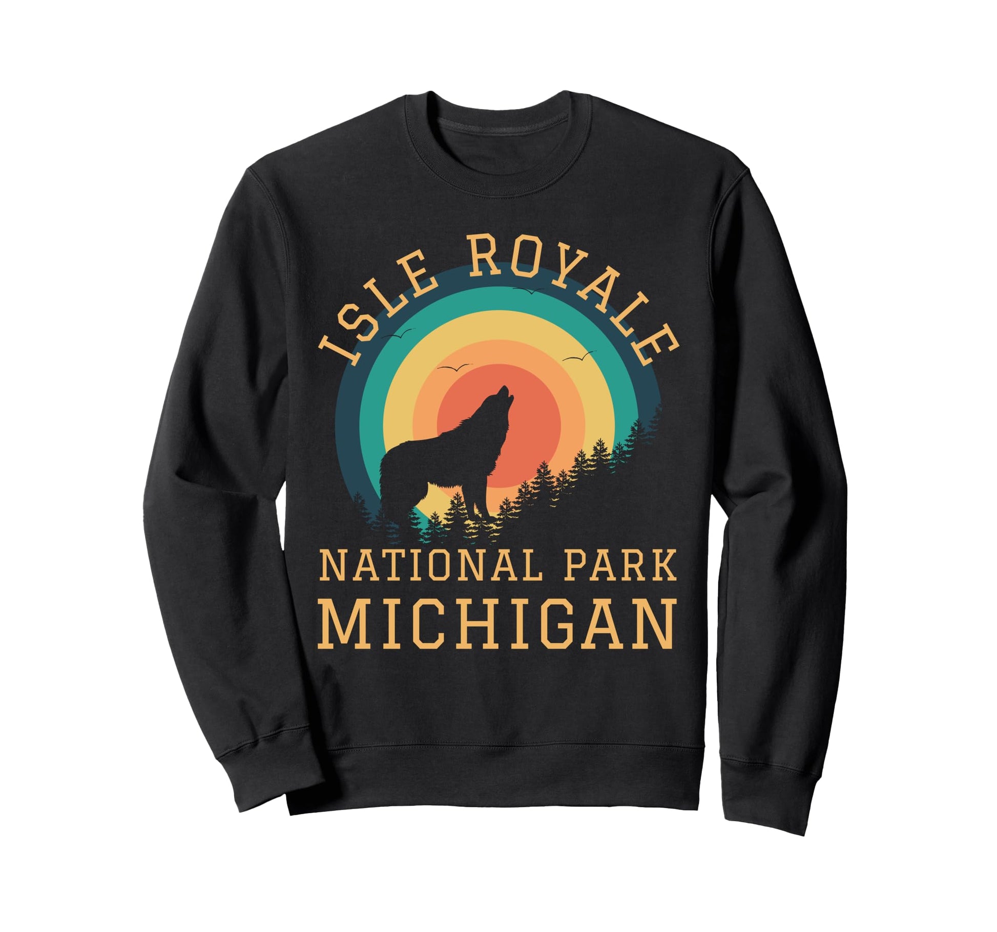 Isle Royale National Park Sweatshirt - Fun Novelty Design for Adults - T-Shirt, Sweatshirt, Hoodie