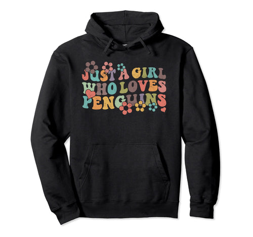 Groovy Boho Hippie Just Who Loves Penguins Hoodie - Graphic Print Unisex - T-Shirt, Sweatshirt, Hoodie