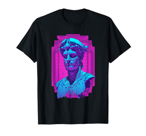 Mars God Vaporwave Aesthetic Greek T-Shirt - Minimalist Print Unisex - T-Shirt, Sweatshirt, Hoodie