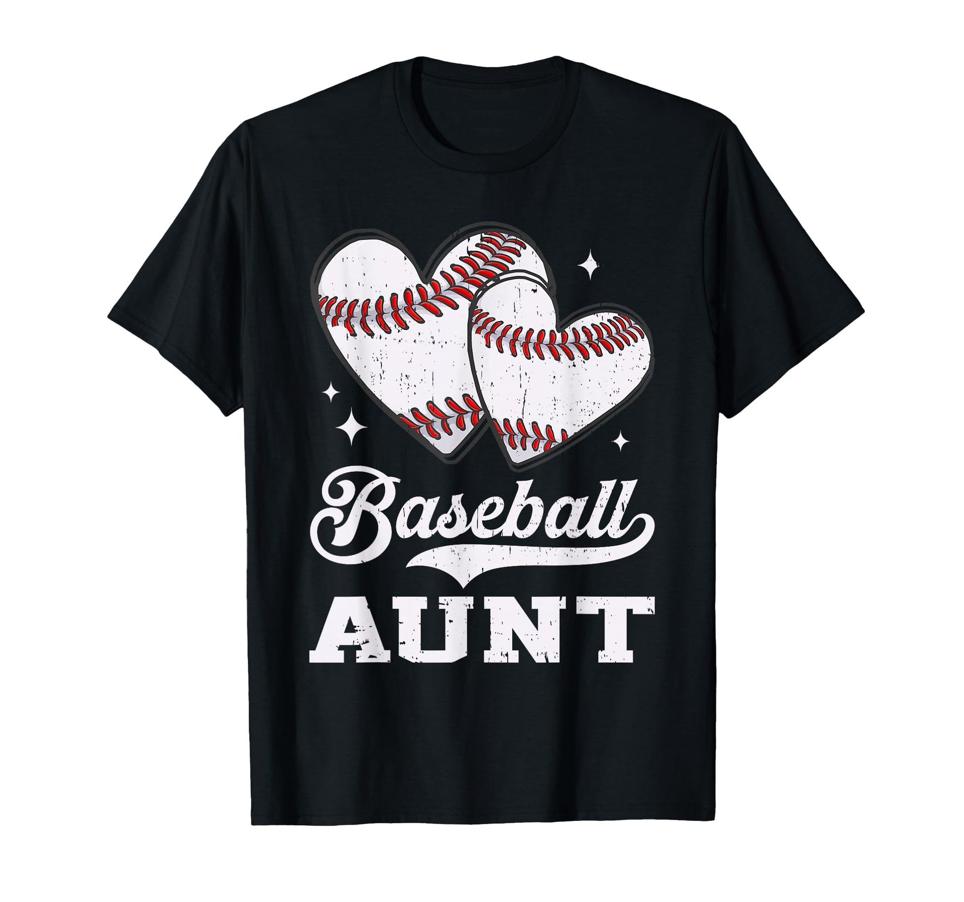 Baseball Heart Aunt Baseball Player T-Shirt - Custom Art Print for Adults - T-Shirt, Sweatshirt, Hoodie