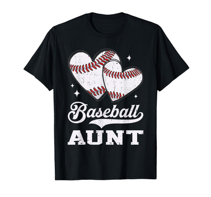 Baseball Heart Aunt Baseball Player T-Shirt - Custom Art Print for Adults - T-Shirt, Sweatshirt, Hoodie