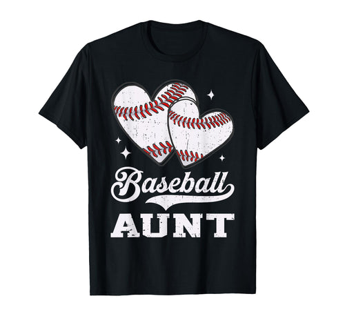 Baseball Heart Aunt Baseball Player T-Shirt - Custom Art Print for Adults - T-Shirt, Sweatshirt, Hoodie
