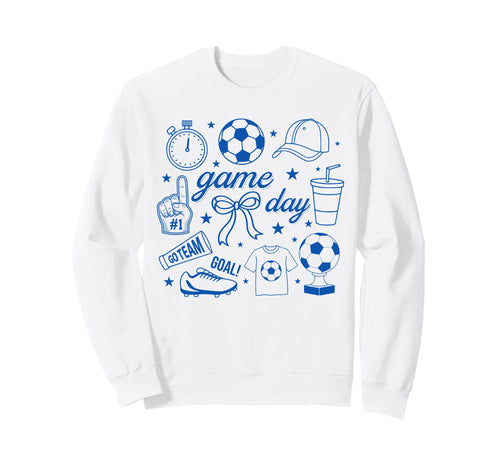 Preppy Game Day Soccer Mom Sweatshirt - Streetwear Style for Adults - T-Shirt, Sweatshirt, Hoodie