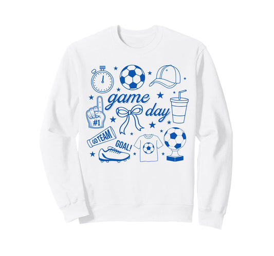 Preppy Game Day Soccer Mom Sweatshirt - Streetwear Style for Adults - T-Shirt, Sweatshirt, Hoodie