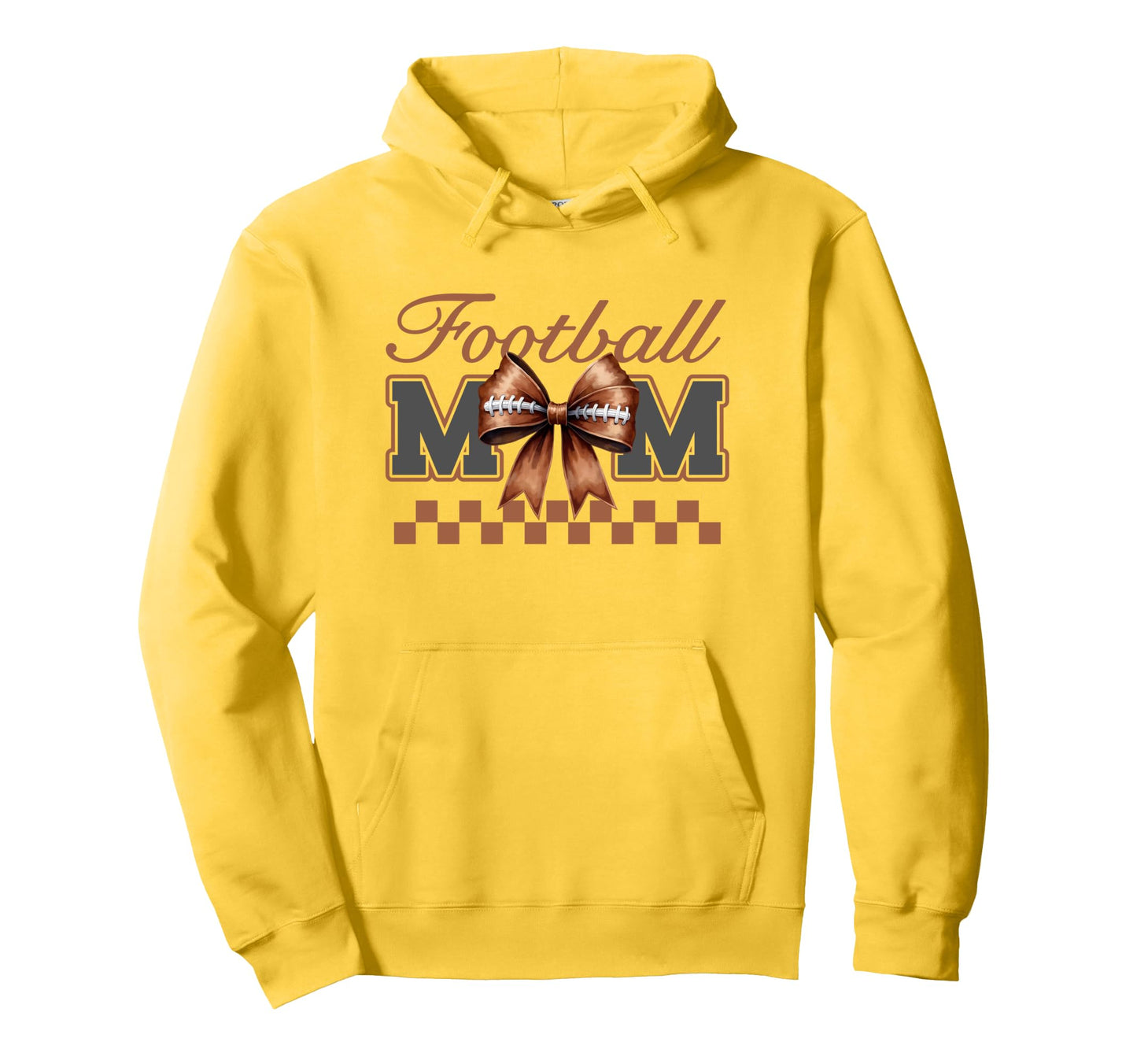 Game Day Croquette Bow Proud Football Hoodie - Novelty Apparel Men Women - T-Shirt, Sweatshirt, Hoodie