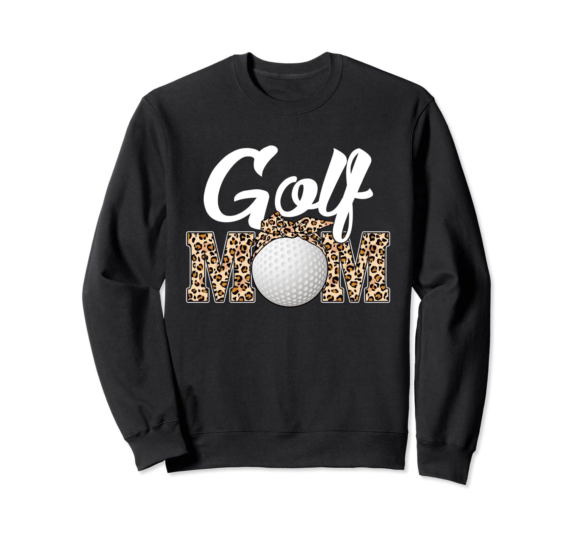 Golf Funny Mom Game Leopard Mothers Sweatshirt - Streetwear Style Unisex - T-Shirt, Sweatshirt, Hoodie