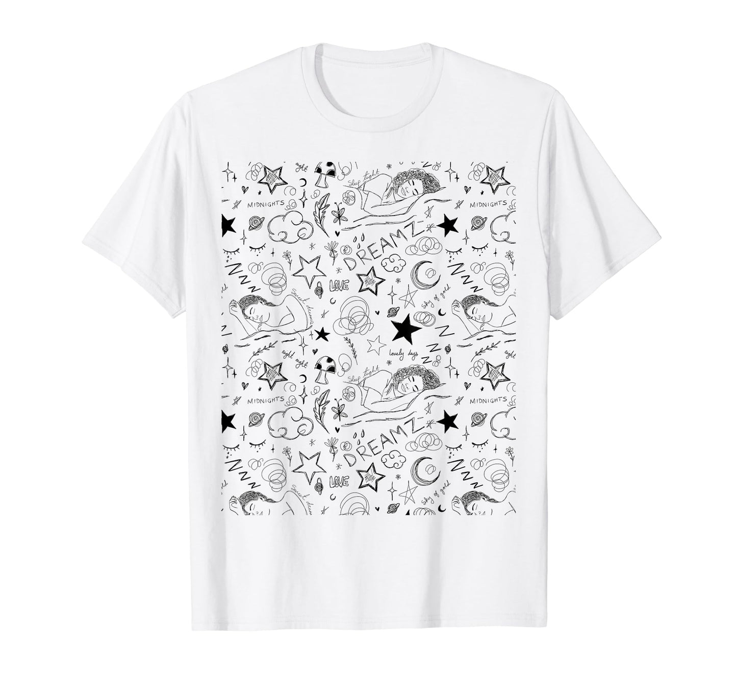 Face Abstract Line Art Drawing T-Shirt - Graphic Print Men Women - T-Shirt, Sweatshirt, Hoodie