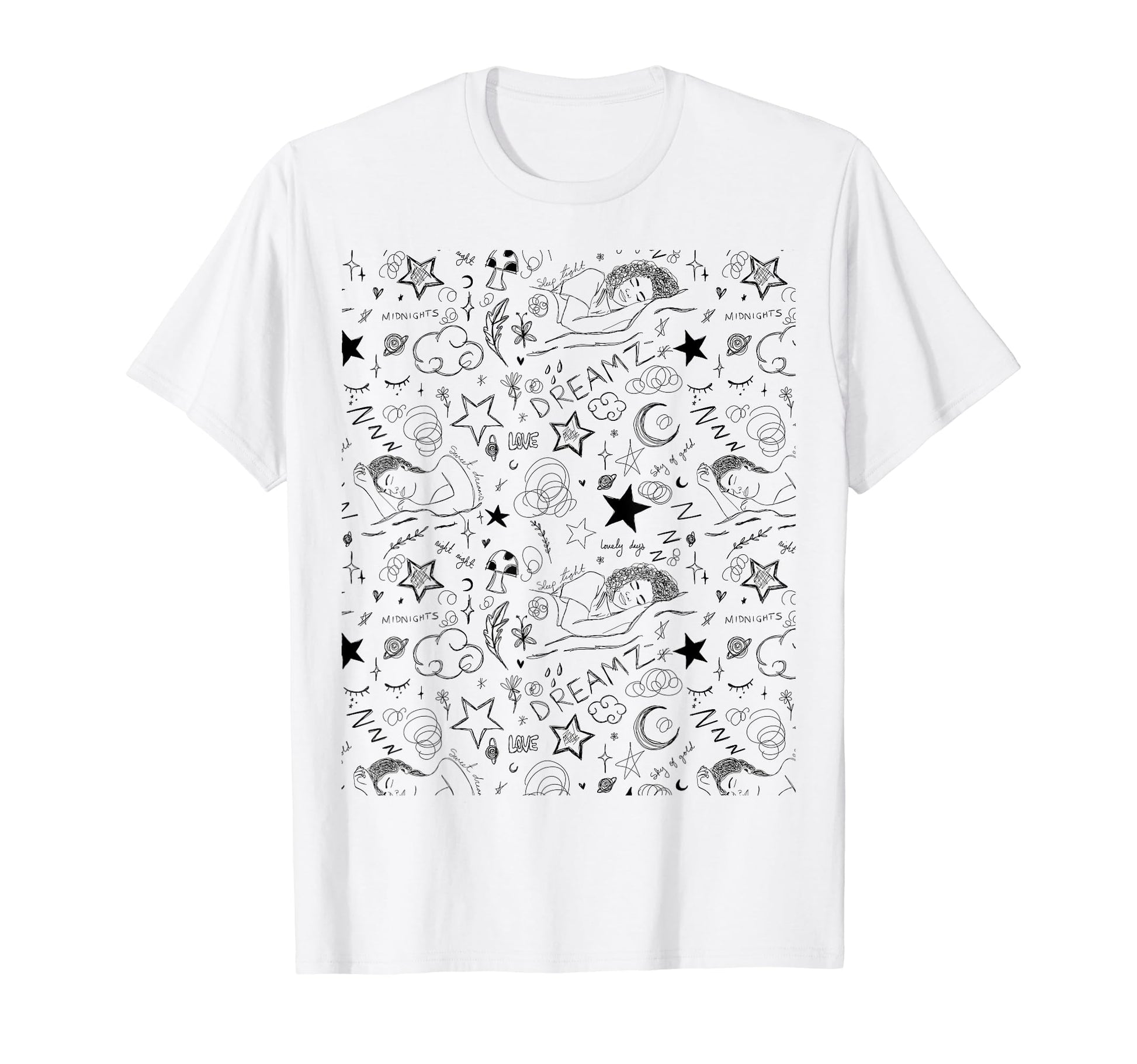 Face Abstract Line Art Drawing T-Shirt - Graphic Print Men Women - T-Shirt, Sweatshirt, Hoodie