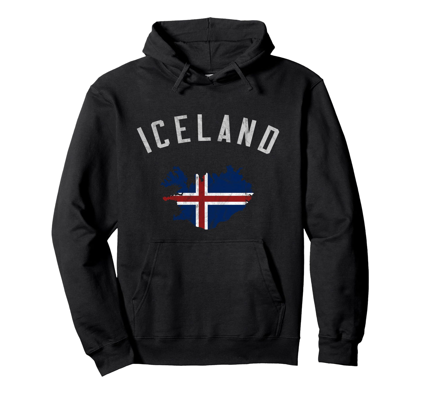 Varsity Iceland Flag Hoodie - Streetwear Style Unisex - T-Shirt, Sweatshirt, Hoodie