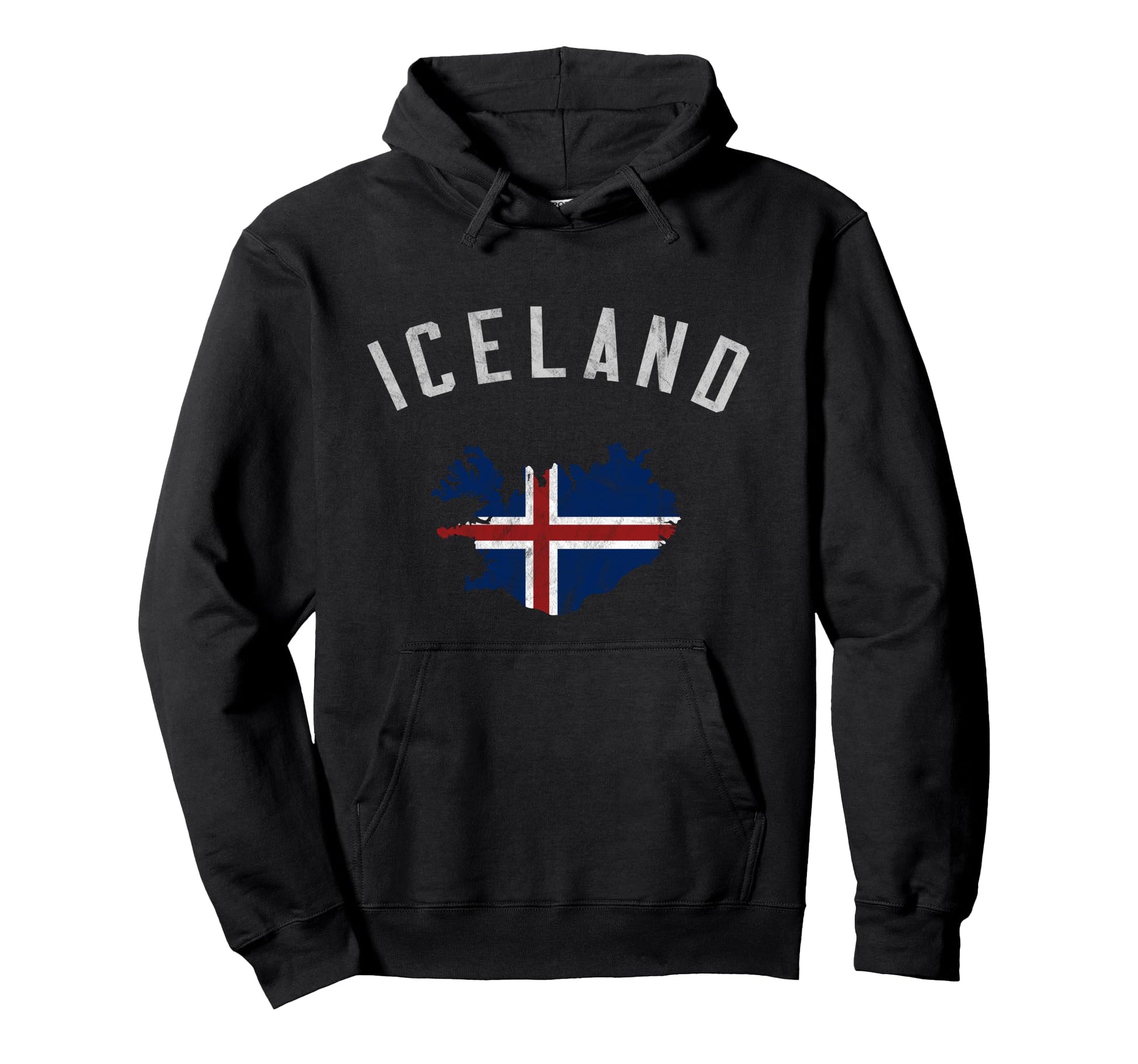 Varsity Iceland Flag Hoodie - Streetwear Style Unisex - T-Shirt, Sweatshirt, Hoodie