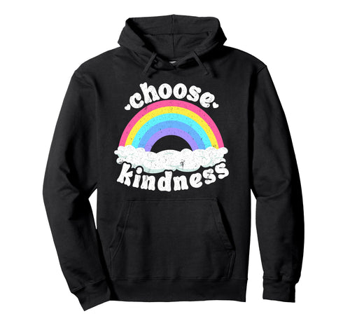 Positive Anti Bullying Rainbow Peace Hoodie - Novelty Apparel for Adults - T-Shirt, Sweatshirt, Hoodie