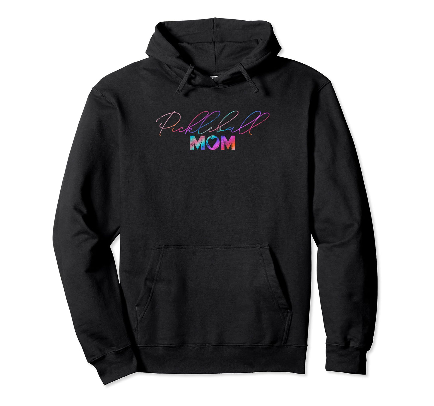 Mothers Day Rainbow Pickleball Mom Hoodie - Graphic Print for Adults - T-Shirt, Sweatshirt, Hoodie