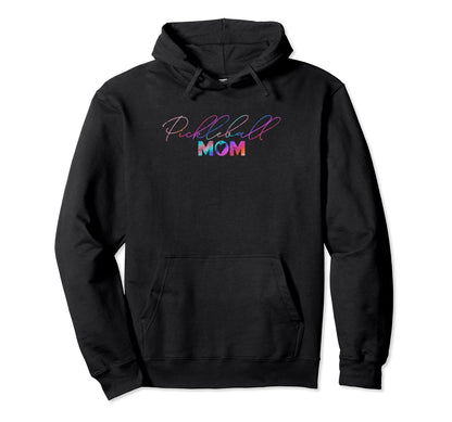 Mothers Day Rainbow Pickleball Mom Hoodie - Graphic Print for Adults - T-Shirt, Sweatshirt, Hoodie