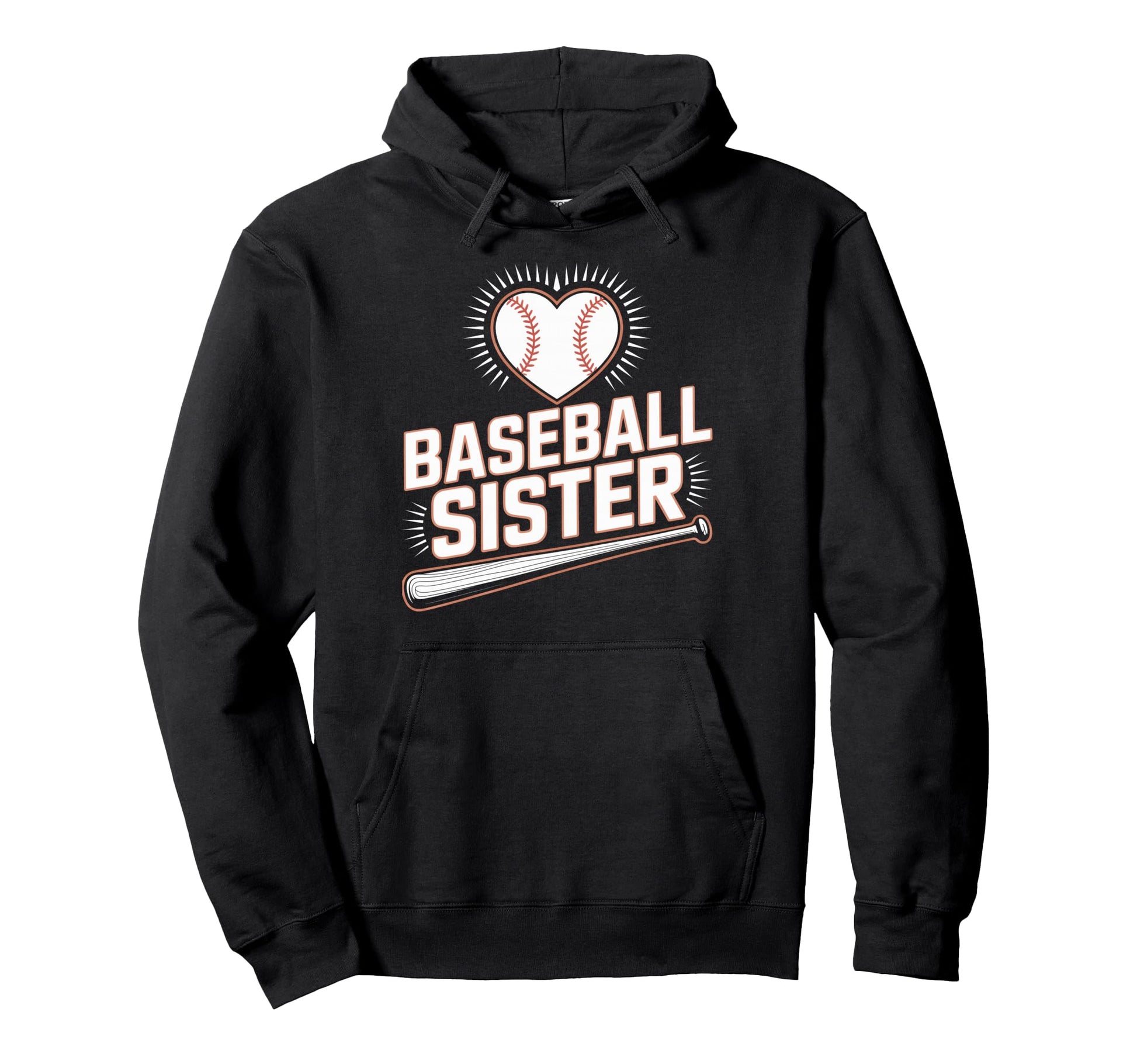 Baseball Sister Proud Game Day Fans Hoodie - Custom Art Print Unisex - T-Shirt, Sweatshirt, Hoodie