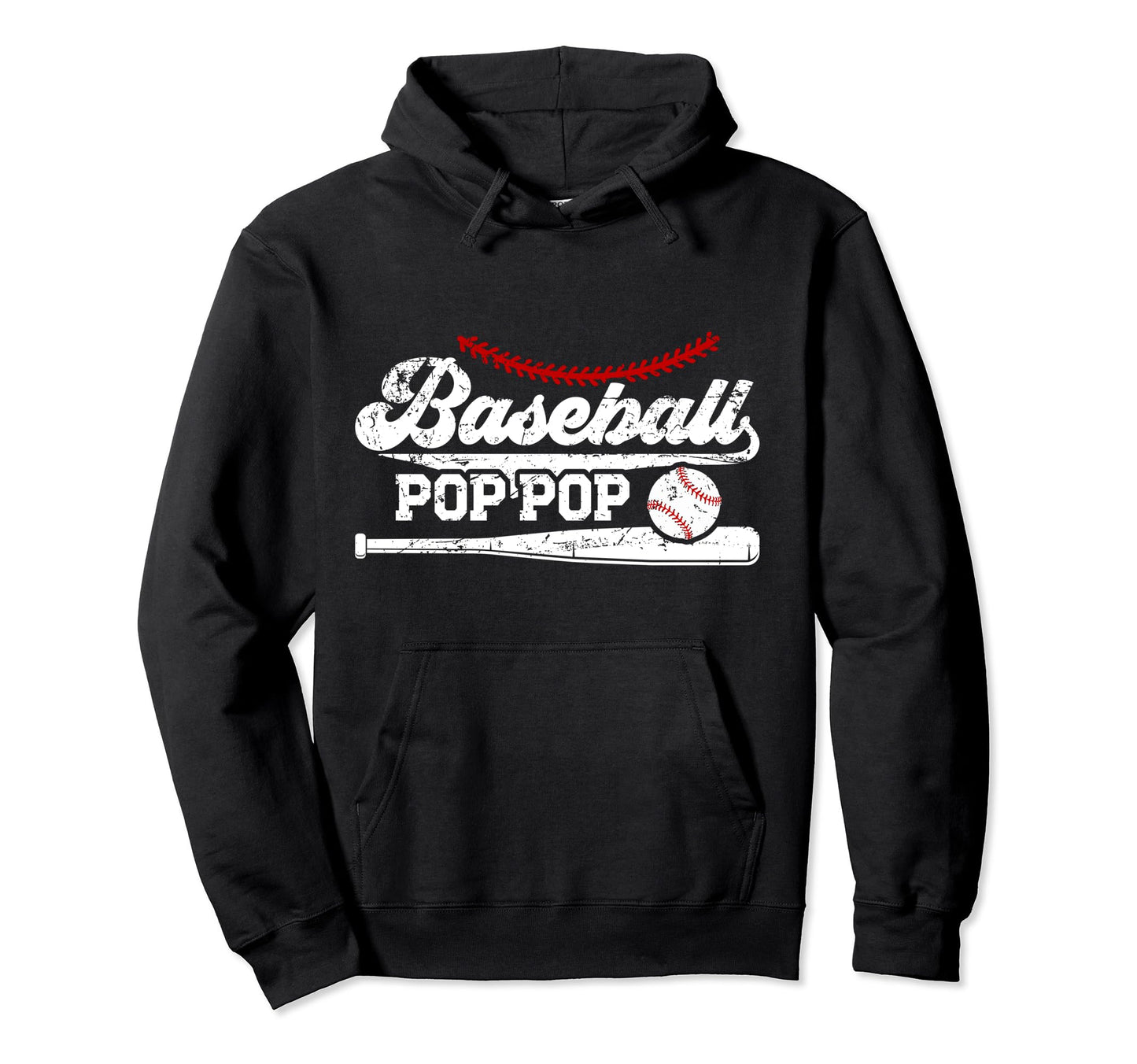 Baseball Pop Pop Baseball Player Pop Pop Hoodie - Graphic Print for Adults - T-Shirt, Sweatshirt, Hoodie