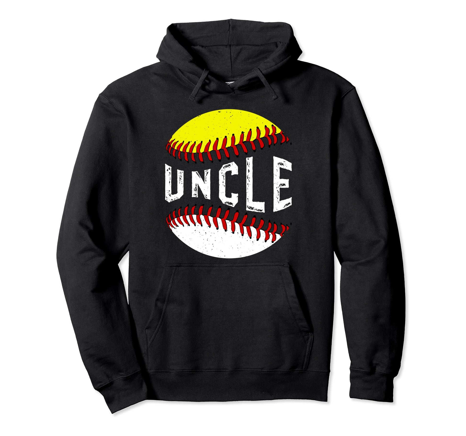 Baseball Softball Uncle Softball Hoodie - Custom Art Print for Adults - T-Shirt, Sweatshirt, Hoodie