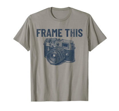 Frame This Camera Photographer Mens T-Shirt - Graphic Print for Adults - T-Shirt, Sweatshirt, Hoodie