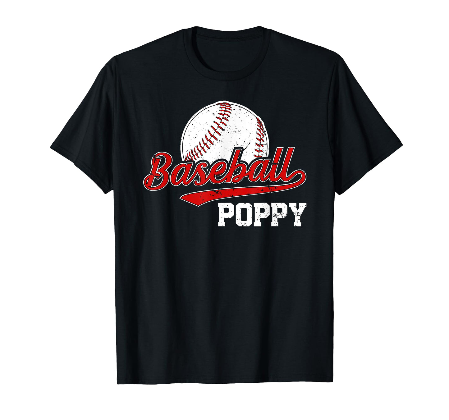 Baseball Poppy Grandpa Poppy Baseball T-Shirt - Minimalist Print Unisex - T-Shirt, Sweatshirt, Hoodie