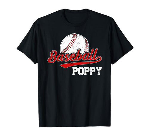 Baseball Poppy Grandpa Poppy Baseball T-Shirt - Minimalist Print Unisex - T-Shirt, Sweatshirt, Hoodie