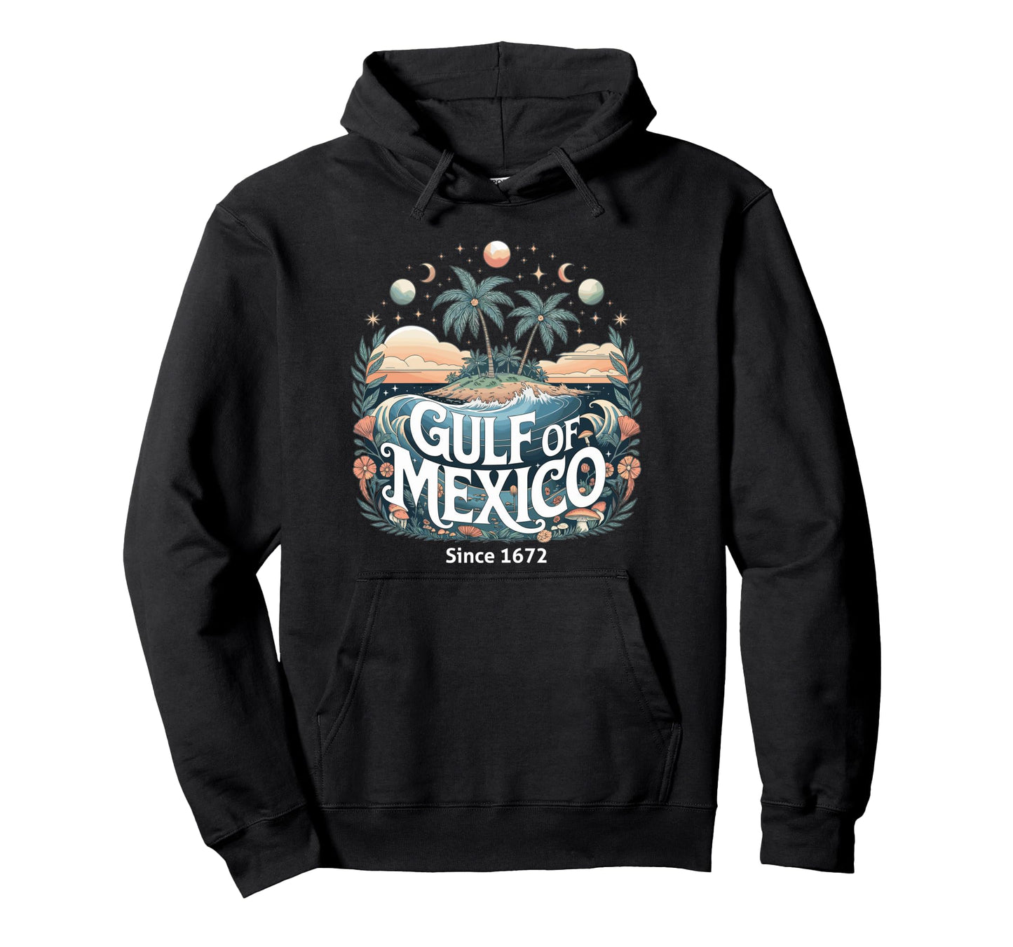 Boho Beach Sunset Gulf Mexico Hoodie - Graphic Print Men Women - T-Shirt, Sweatshirt, Hoodie
