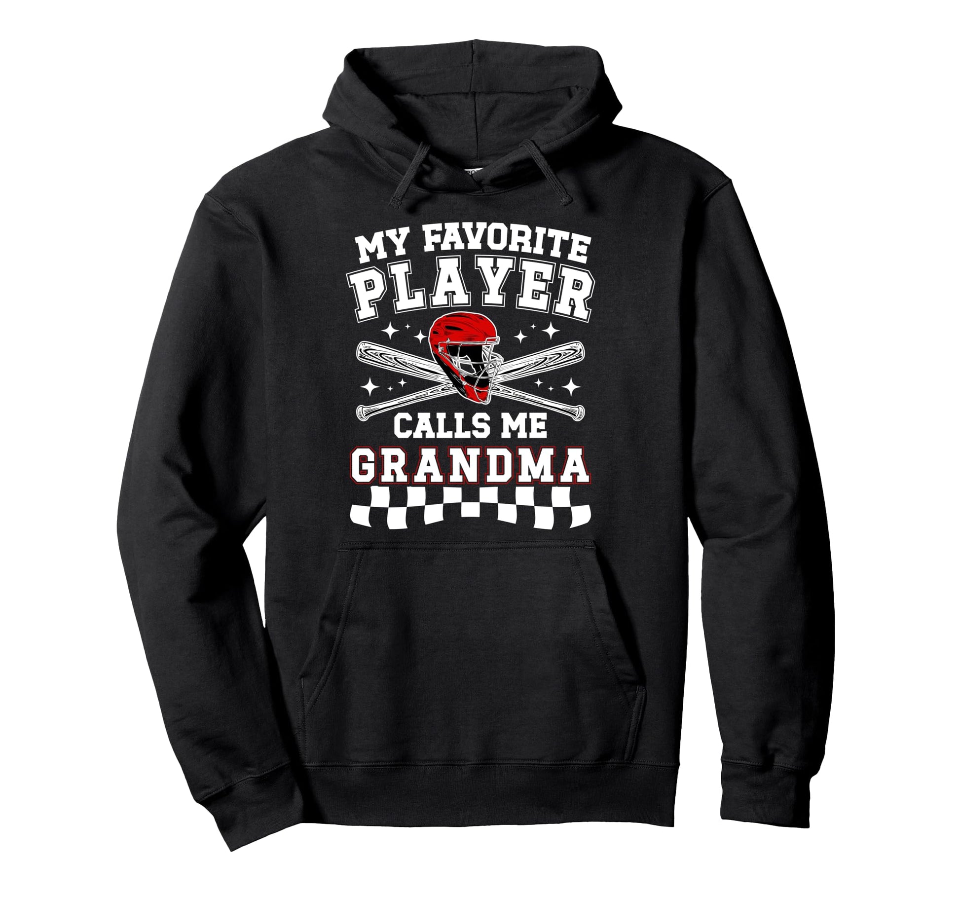 Proud Baseball Grandma Baseball Hoodie - Casual Everyday Wear Men Women - T-Shirt, Sweatshirt, Hoodie