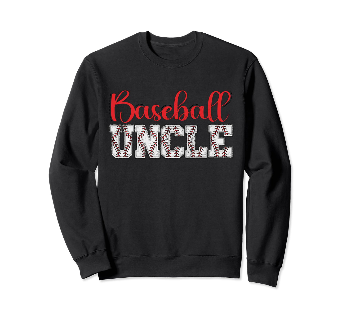 Baseball Uncle Funny Sporty Sweatshirt - Minimalist Print Men Women - T-Shirt, Sweatshirt, Hoodie