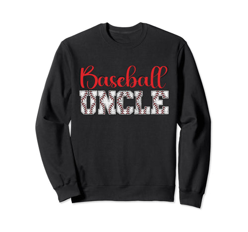 Baseball Uncle Funny Sporty Sweatshirt - Minimalist Print Men Women - T-Shirt, Sweatshirt, Hoodie