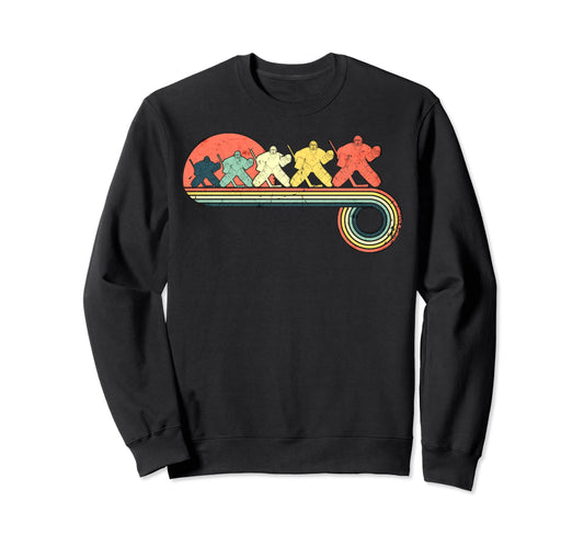Ice Hockey Goalie Sunset Rainbow Sweatshirt - Unique Graphic Unisex - T-Shirt, Sweatshirt, Hoodie