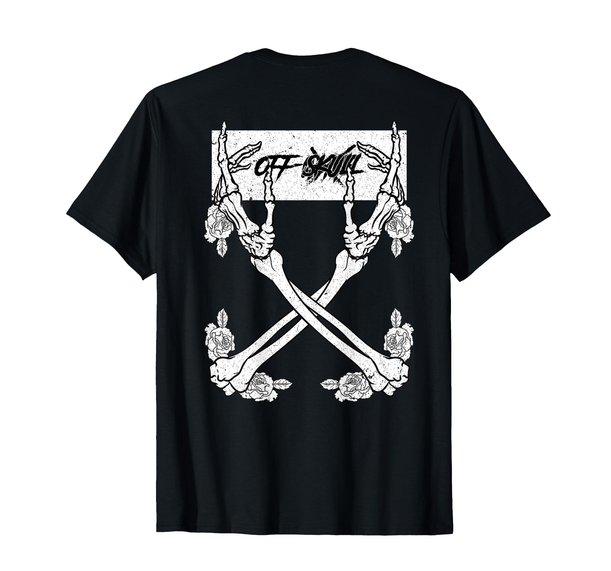 Off Skull Skeleton Backprint Aesthetic T-Shirt - Fun Novelty Design Unisex - T-Shirt, Sweatshirt, Hoodie