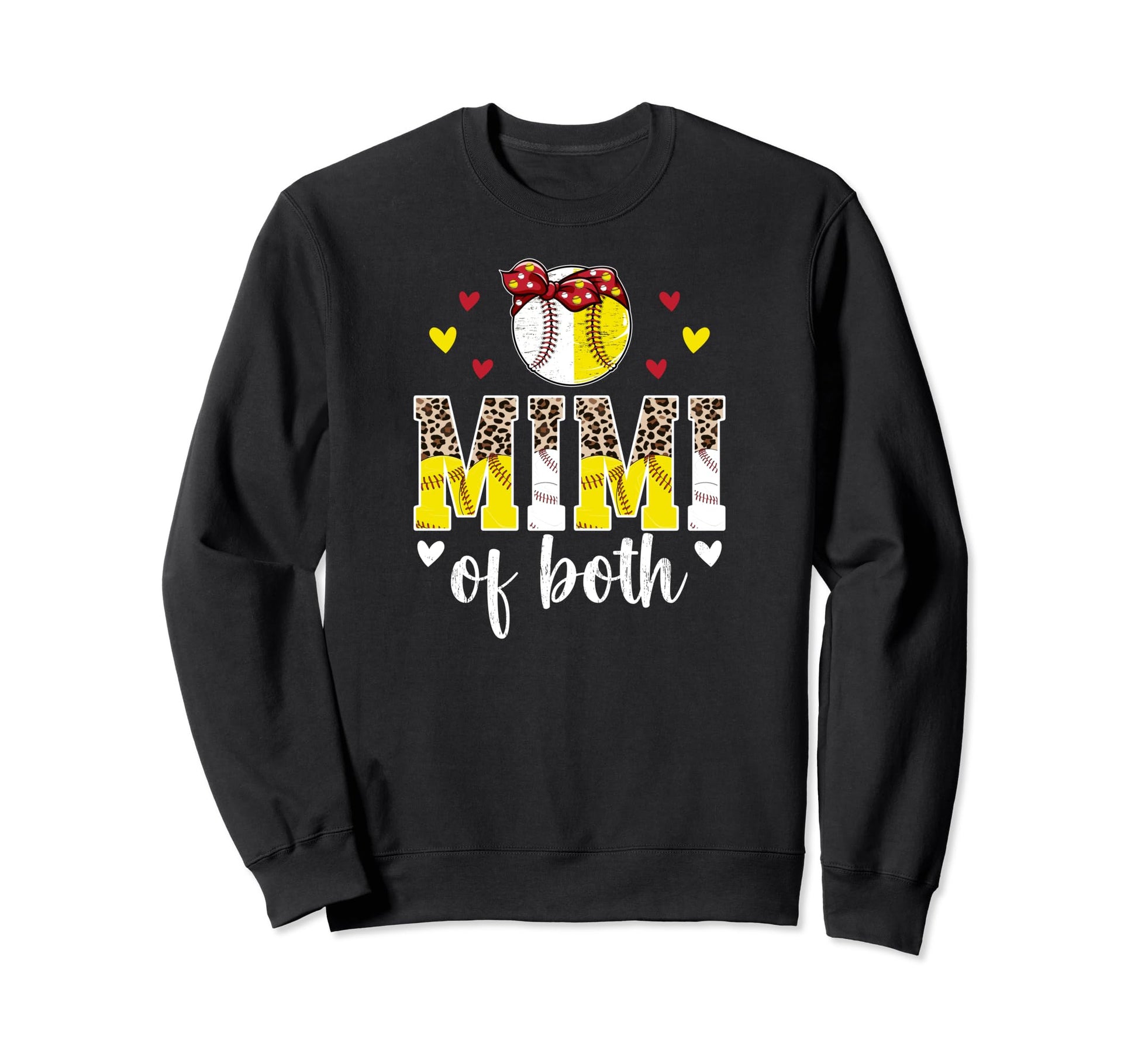 Mimi Both Leopard Baseball Softball Sweatshirt - Novelty Apparel Men Women - T-Shirt, Sweatshirt, Hoodie