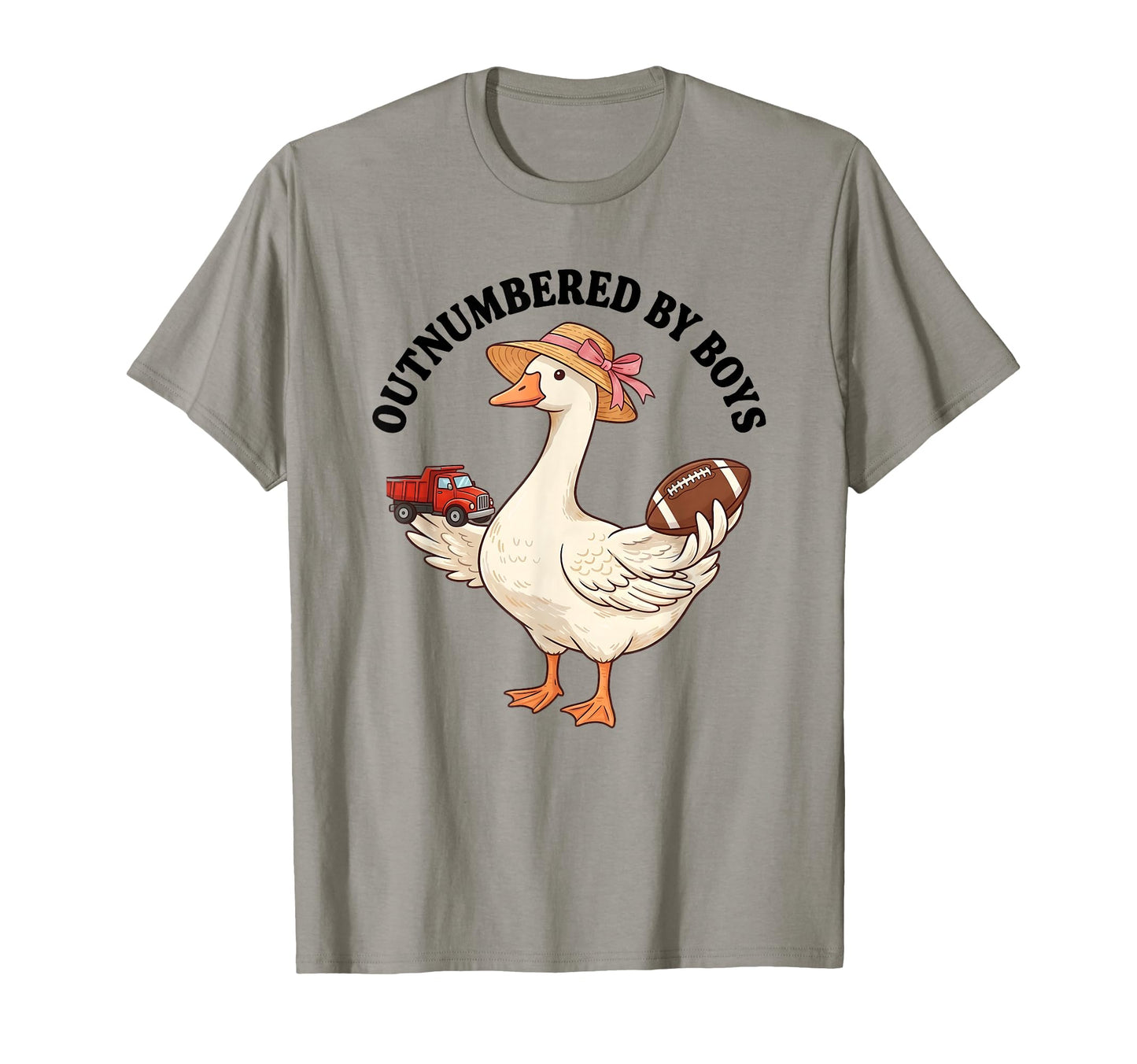Outnumbered Goose Funny Mom Life T-Shirt - Custom Art Print for Adults - T-Shirt, Sweatshirt, Hoodie