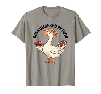 Outnumbered Goose Funny Mom Life T-Shirt - Custom Art Print for Adults - T-Shirt, Sweatshirt, Hoodie