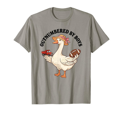 Outnumbered Goose Funny Mom Life T-Shirt - Custom Art Print for Adults - T-Shirt, Sweatshirt, Hoodie