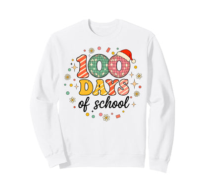 100 Days School Disco 100Th Day Sweatshirt - Unique Graphic Men Women - T-Shirt, Sweatshirt, Hoodie