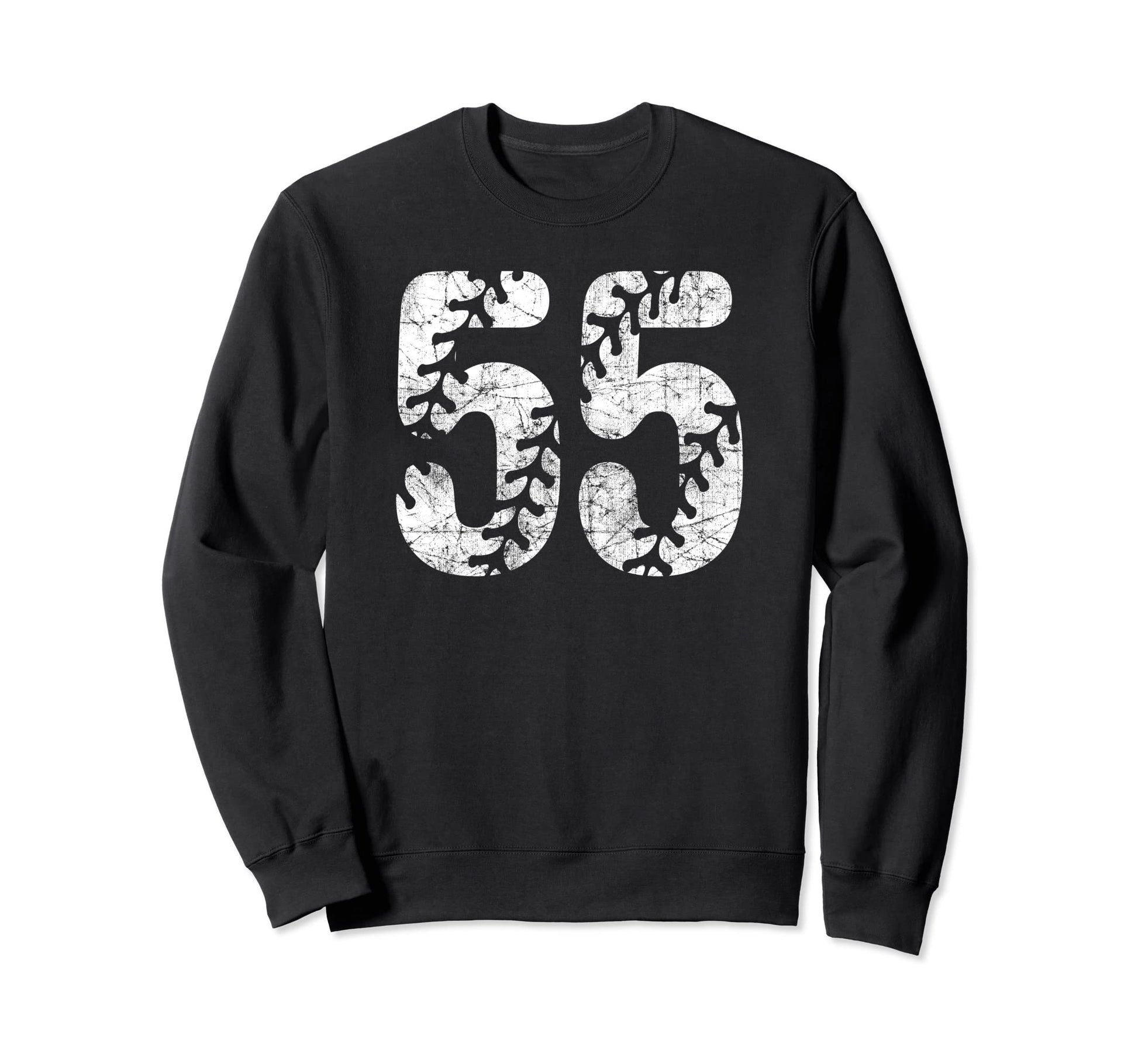 Baseball Softball Mom 55 Number 55 Sweatshirt - Graphic Print Unisex - T-Shirt, Sweatshirt, Hoodie