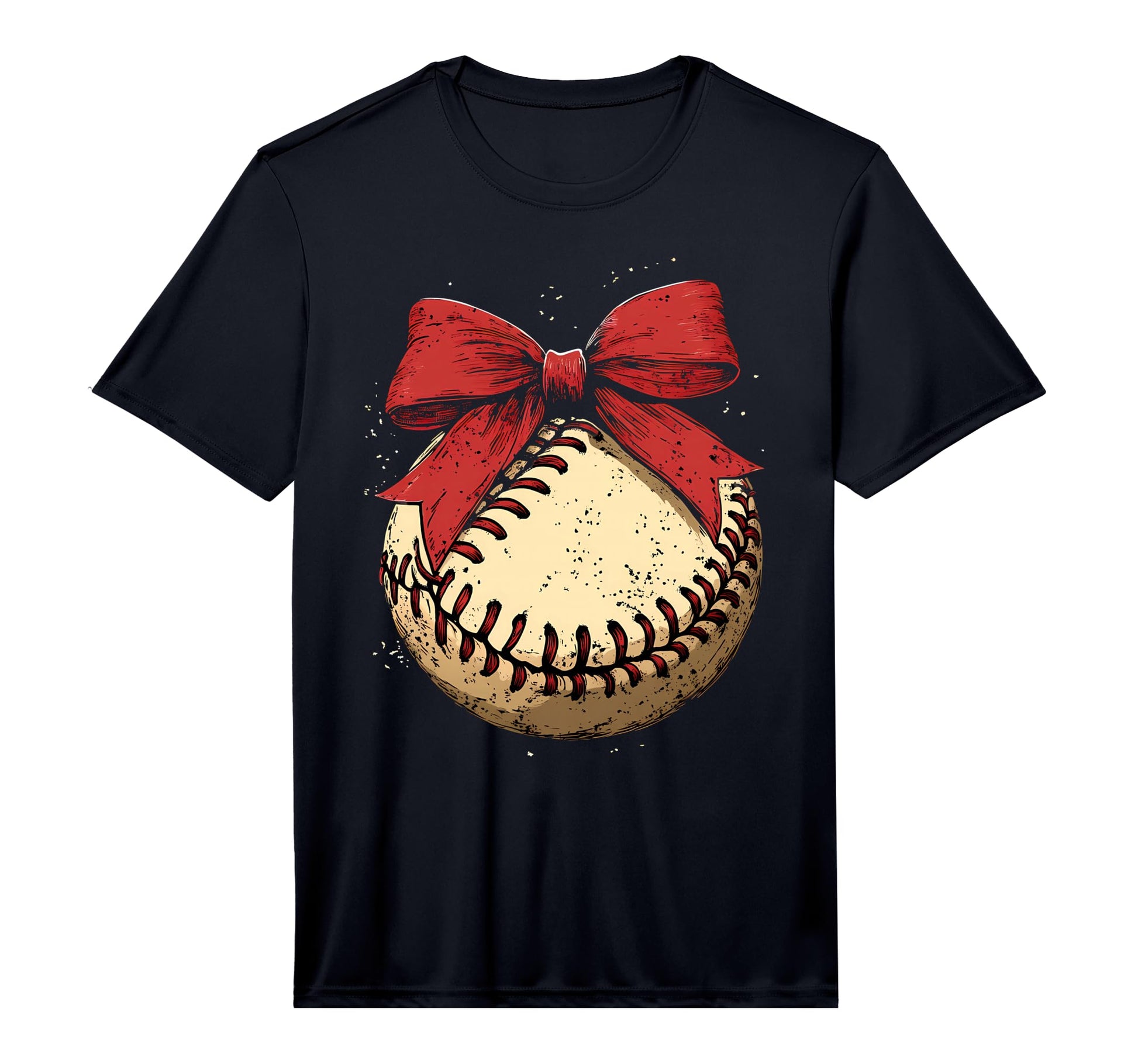 Baseball Coquette Bow Baseball Player T-Shirt - Unique Graphic Men Women - T-Shirt, Sweatshirt, Hoodie