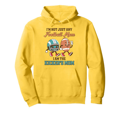 Football Mama Not Just Any Football Mom Im Hoodie - Trendy Graphic Unisex - T-Shirt, Sweatshirt, Hoodie