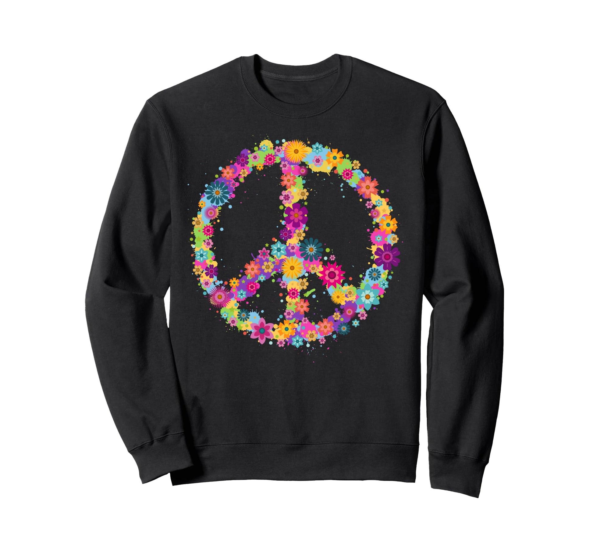 Peace Love Hippie Costume Tie Die Sweatshirt - Fun Novelty Design Unisex - T-Shirt, Sweatshirt, Hoodie
